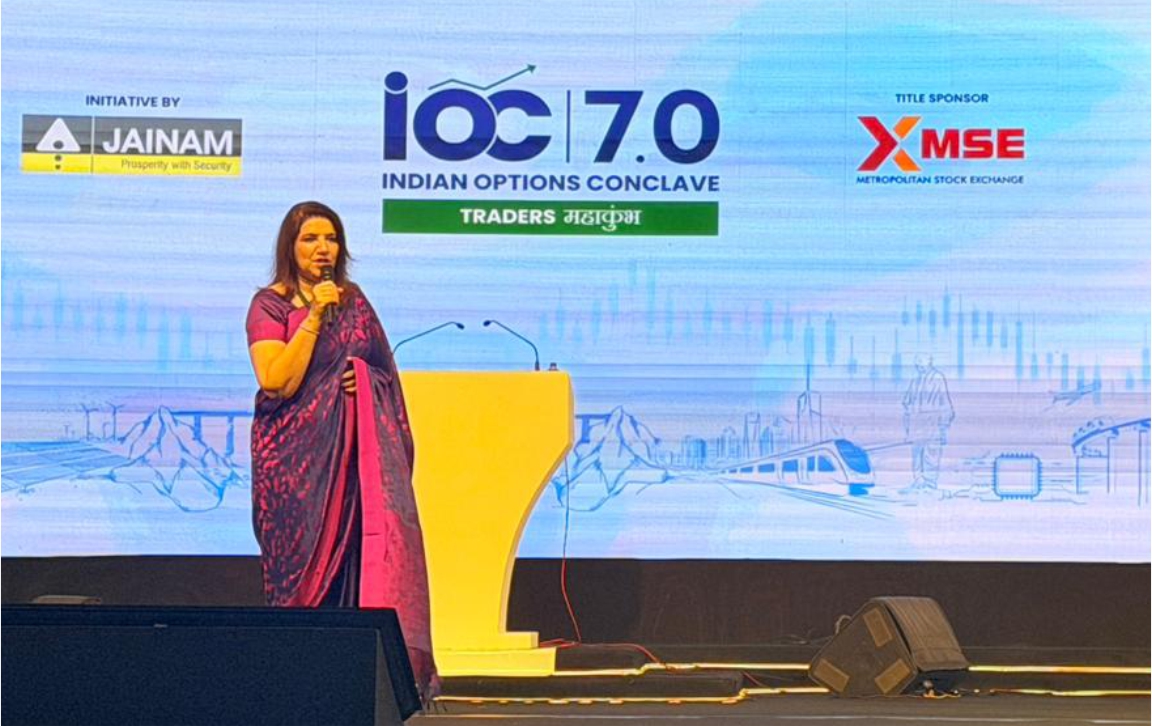 Ms. Latika S. Kundu participated in Jainam Broking Limited’s IOC 7.0- Traders Mahakumbh 2026 in Surat
